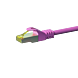 RJ45 Netzwerkkabel S/FTP (PiMF), mit CAT 7 Rohkabel, Rosa, 5m