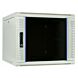 9 HE Serverschrank, Wandgehäuse mit Glastür (BxTxH) 600 x 600 x 500mm