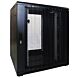 18 HE 19” Serverschrank, mit perforierter Fronttür (BxTxH) 800 x 800 x 1000mm