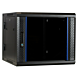 9 HE Serverschrank, wendbares Wandgehäuse mit Glastür (BxTxH) 600 x 600 x 501mm