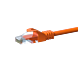 CAT5e Netzwerkkabel, U/UTP, 1 meter, Orange, 100% Kupfer
