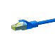 RJ45 Netzwerkkabel S/FTP (PiMF), mit CAT 7 Rohkabel, Blau, 0,25m
