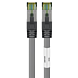 RJ45 Netzwerkkabel S/FTP (PiMF), mit CAT 8 Rohkabel, Grau, 0,50m