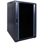 18 HE 19” Serverschrank, mit Glastür (BxTxH) 600 x 800 x 1000mm