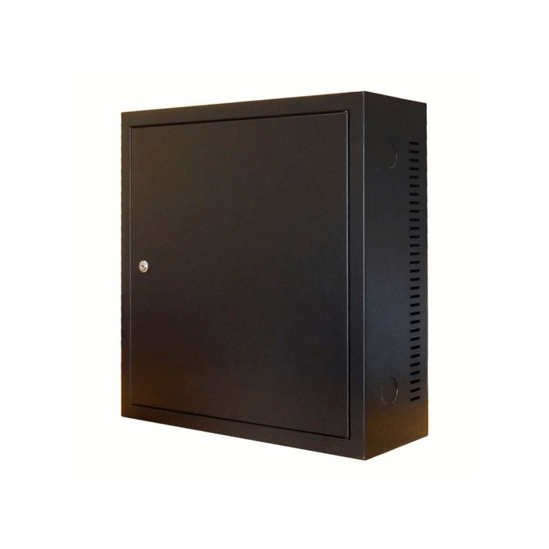 3HE Wandschrank mit Metalltür 185mm tief