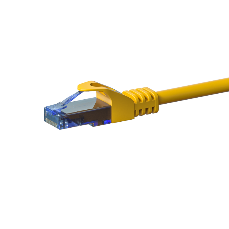CAT6a Netzwerkkabel 100% Kupfer - U/UTP - 5 Meter - Gelb