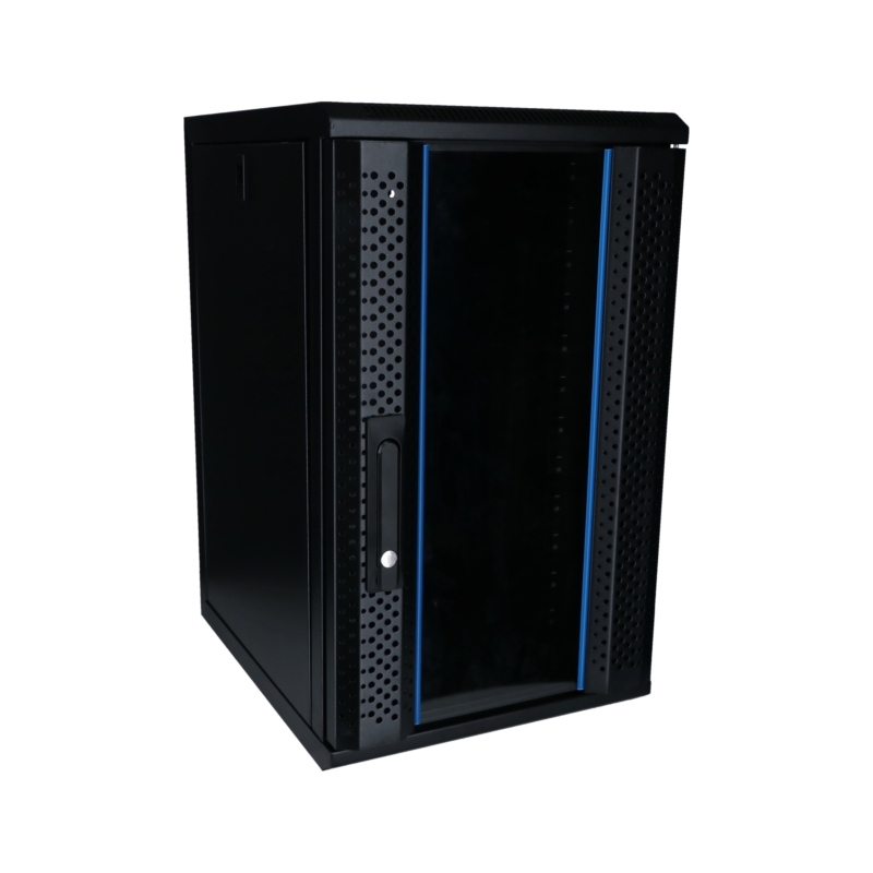 12 HE, 10” Serverschrank, mit Glastür (BxTxH)  370x450x618mm