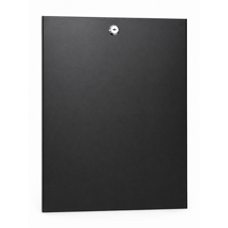 15 HE Metallseitenwand für 10" Servergehäuse - 450mm tief mit Schloss