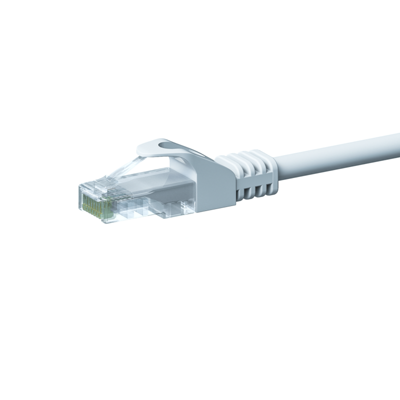 CAT 5e Netzwerkkabel U/UTP – 2 Meter -  Weiß  - CCA
