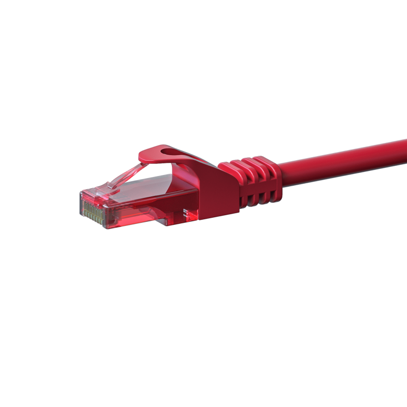 CAT6 Netzwerkkabel 100% Kupfer - U/UTP - 3 Meter - Rot