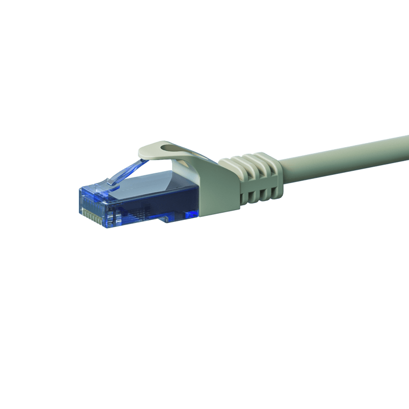 CAT6a Netzwerkkabel 100% Kupfer - U/UTP - 1,50 Meter - Grau