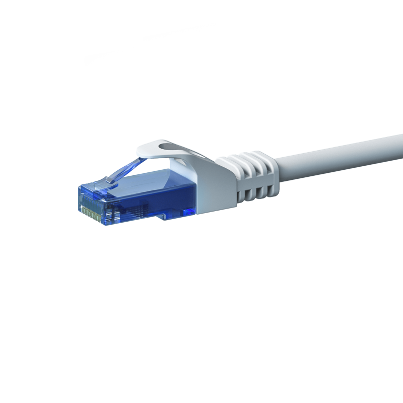 CAT6a Netzwerkkabel 100% Kupfer - U/UTP - 3 Meter - Weiß