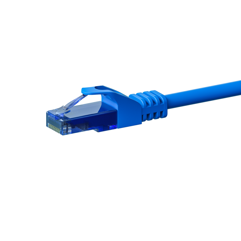 CAT6a Netzwerkkabel 100% Kupfer - U/UTP - 3 Meter - Blau