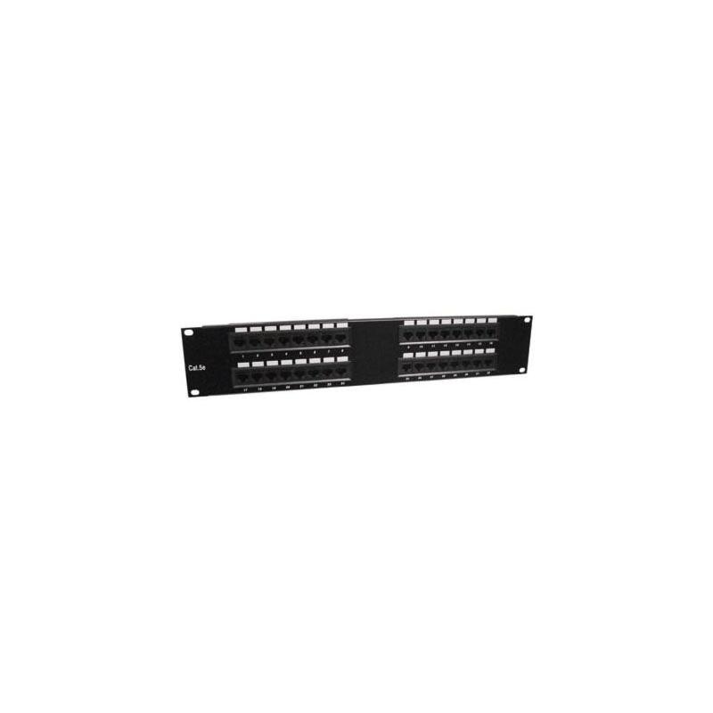 19-Zoll-2U-UTP-Patchpanel mit 32xRJ45 Cat 5e