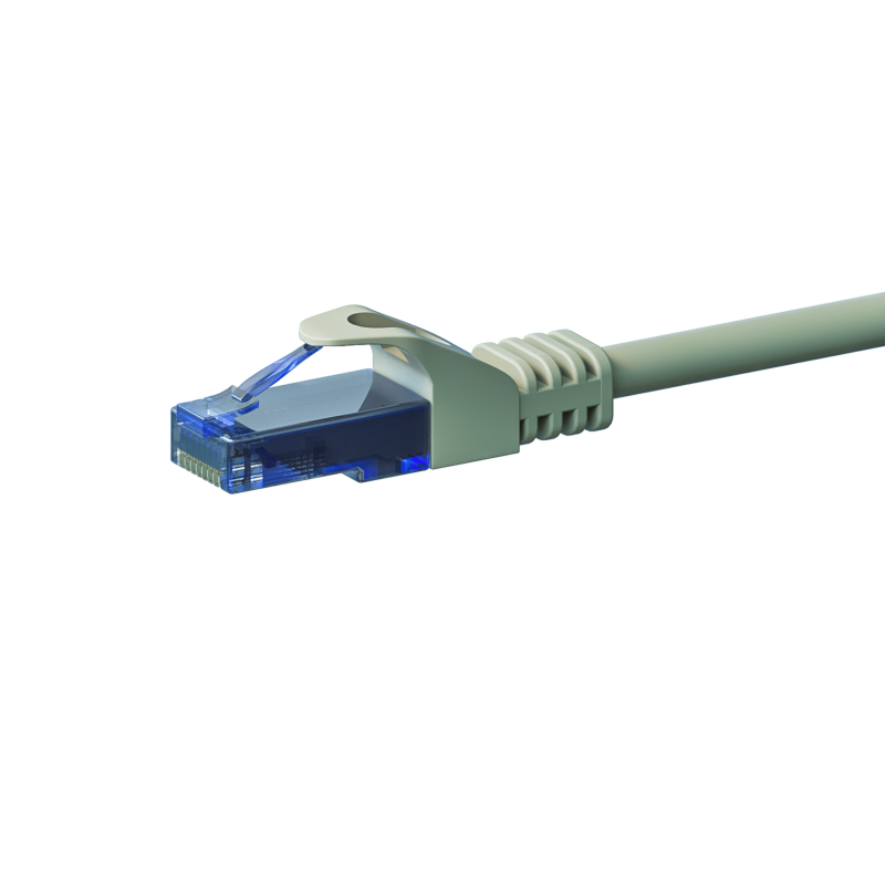 CAT6a Netzwerkkabel 100% Kupfer - U/UTP - 5 Meter - Grau