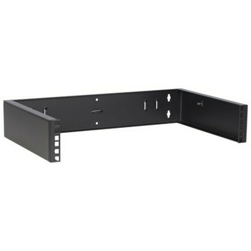 2 HE, 19” Montagerahmen für Wandbefestigungen ohne Schaniere - 300mm Tief