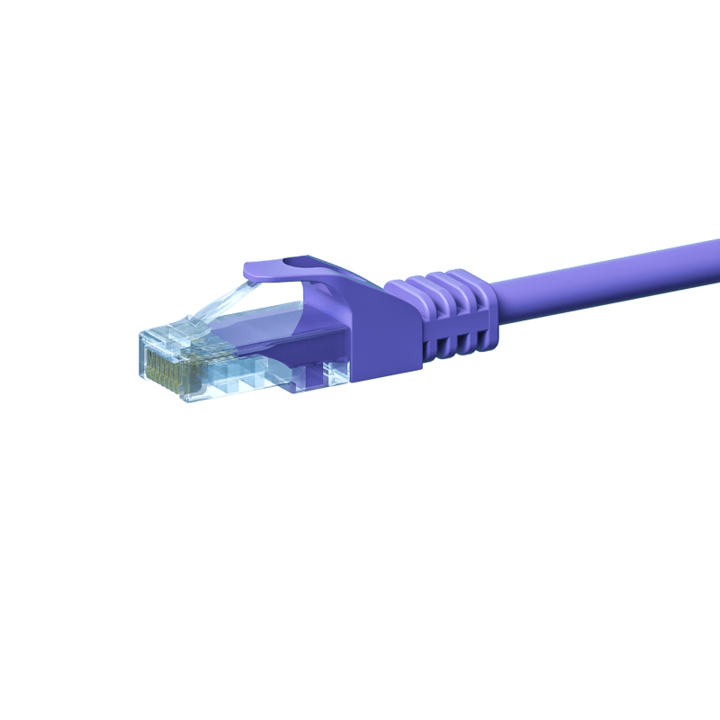 CAT 5e Netzwerkkabel U/UTP – 2 Meter -  Violett - CCA