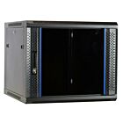 9 HE Serverschrank, 19” Wandgehäuse mit Glastür (BxTxH) 600 x 600 x 501mm