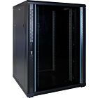 22 HE 19” Serverschrank, mit Glastür (BxTxH) 800 x 800 x 1200mm 