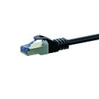 CAT 6a Netzwerkkabel LSOH - S/FTP - 0,25 Meter - Schwarz