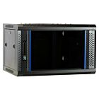 6 HE Serverschrank, Wandgehäuse, mit Glastür (BxTxH) 600 x 450 x 367mm 