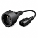 Stromkabel AC-Stecker auf C14 Typ E 0,15 m Adapter – Schutzkontakt