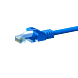 CAT5e Netzwerkkabel, U/UTP, 0,25 Meter, Blau, 100% Kupfer