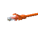 CAT5e Netzwerkkabel, U/UTP, 1 meter, Orange, 100% Kupfer