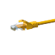 CAT5e Netzwerkkabel, U/UTP, 0,25 Meter, Gelb, 100% Kupfer