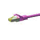 RJ45 Netzwerkkabel S/FTP (PiMF), mit CAT 7 Rohkabel, Rosa, 50m