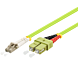 Glasfaserkabel LC-SC OM5 Duplex Patchkabel – 1 Meter