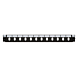 Frontplatte LC/SC 12-Port schwarz Duplex/Simplex, geeignet für universelle Glasfaserablage