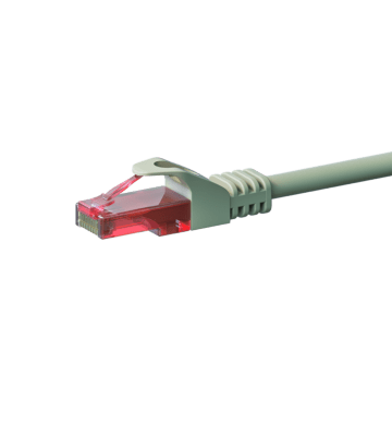 CAT6 Netzwerkkabel, U/UTP, 2 meter, Grau, 100% Kupfer