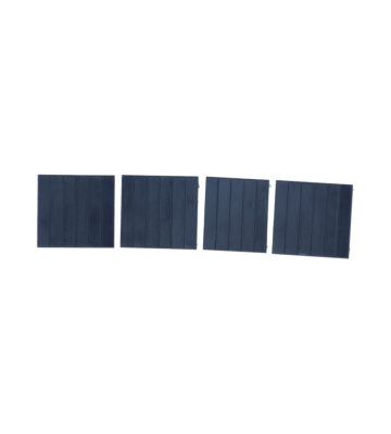Abdeckplatten für 3HE DIN-Schienen-Schaltkasten, 4er-Satz