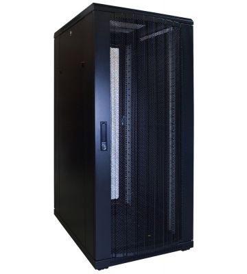 27 HE 19” Serverschrank, mit perforierter Fronttür (BxTxH) 600 x 800 x 1400mm