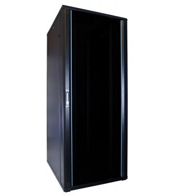 47 HE 19” Serverschrank, mit Glastür (BxTxH) 600 x 800 x 2200mm
