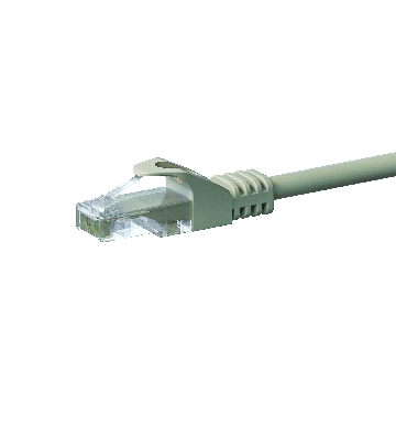 CAT5e Netzwerkkabel, U/UTP, 7,50 meter, Grau, 100% Kupfer
