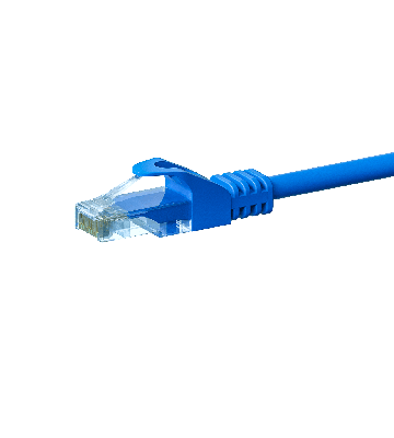 CAT5e Netzwerkkabel, U/UTP, 15 meter, Blau, 100% Kupfer