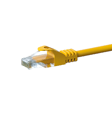 CAT5e Netzwerkkabel, U/UTP, 20 meter, Gelb, 100% Kupfe