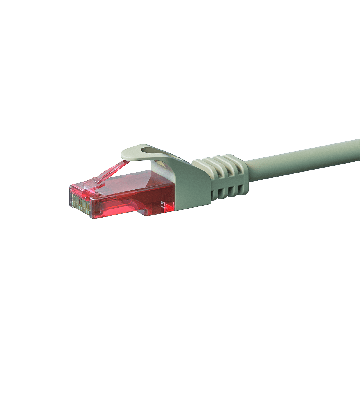 CAT6 Netzwerkkabel, U/UTP, 15 meter, Grau, 100% Kupfer