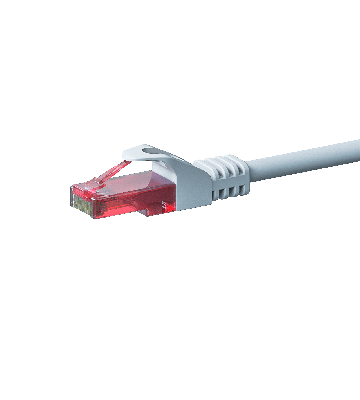 CAT6 Netzwerkkabel, U/UTP, 20 meter, Weiß, 100% Kupfer