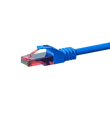 CAT6 Netzwerkkabel, U/UTP, 1 meter, Blau, 100% Kupfer