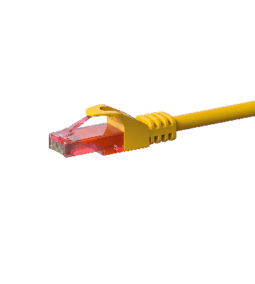 CAT6 Netzwerkkabel, U/UTP, 10 meter, Gelb, 100% Kupfer
