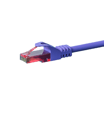 CAT6 Netzwerkkabel, U/UTP, 7,5 Meter, Viollett, 100% Kupfer
