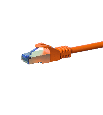 CAT 6a Netzwerkkabel LSOH - S/FTP - 7,50 Meter - Orange