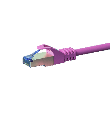 CAT 6a Netzwerkkabel LSOH - S/FTP - 10 Meter - Rosa