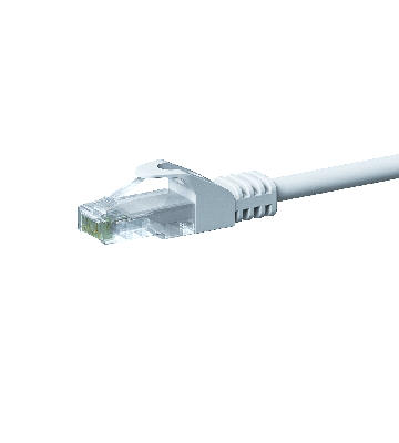 CAT 5e Netzwerkkabel U/UTP – 20 Meter - Weiß - CCA