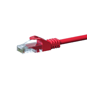 CAT 5e Netzwerkkabel U/UTP – 15 Meter - Rot - CCA