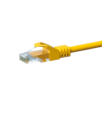 CAT 5e Netzwerkkabel U/UTP – 1,50 Meter - Gelb - CCA