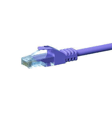 CAT 5e Netzwerkkabel U/UTP – 15 Meter - Violett - CCA